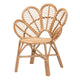 bali & pari Eliava Modern Bohemian Natural Rattan Flower Accent Chair WHI-Flower-Natural-AC