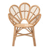 bali & pari Eliava Modern Bohemian Natural Rattan Flower Accent Chair WHI-Flower-Natural-AC