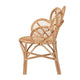 bali & pari Eliava Modern Bohemian Natural Rattan Flower Accent Chair WHI-Flower-Natural-AC