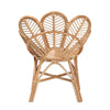 bali & pari Eliava Modern Bohemian Natural Rattan Flower Accent Chair WHI-Flower-Natural-AC