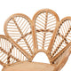 bali & pari Eliava Modern Bohemian Natural Rattan Flower Accent Chair WHI-Flower-Natural-AC