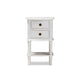Baxton Studio Audrey Country Cottage Farmhouse White Finished 2-Drawer Nightstand WHI-GLA5-White-NS