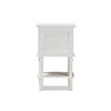 Baxton Studio Audrey Country Cottage Farmhouse White Finished 2-Drawer Nightstand WHI-GLA5-White-NS
