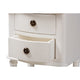 Baxton Studio Audrey Country Cottage Farmhouse White Finished 2-Drawer Nightstand WHI-GLA5-White-NS