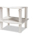 Baxton Studio Audrey Country Cottage Farmhouse White Finished 2-Drawer Nightstand WHI-GLA5-White-NS