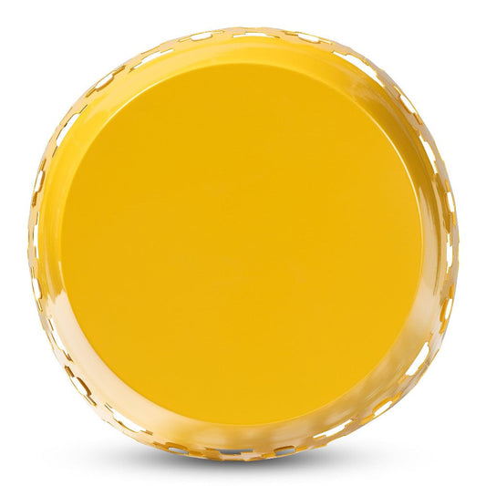 Baxton Studio Branson Modern and Contemporary Yellow Finished Metal Outdoor Side Table