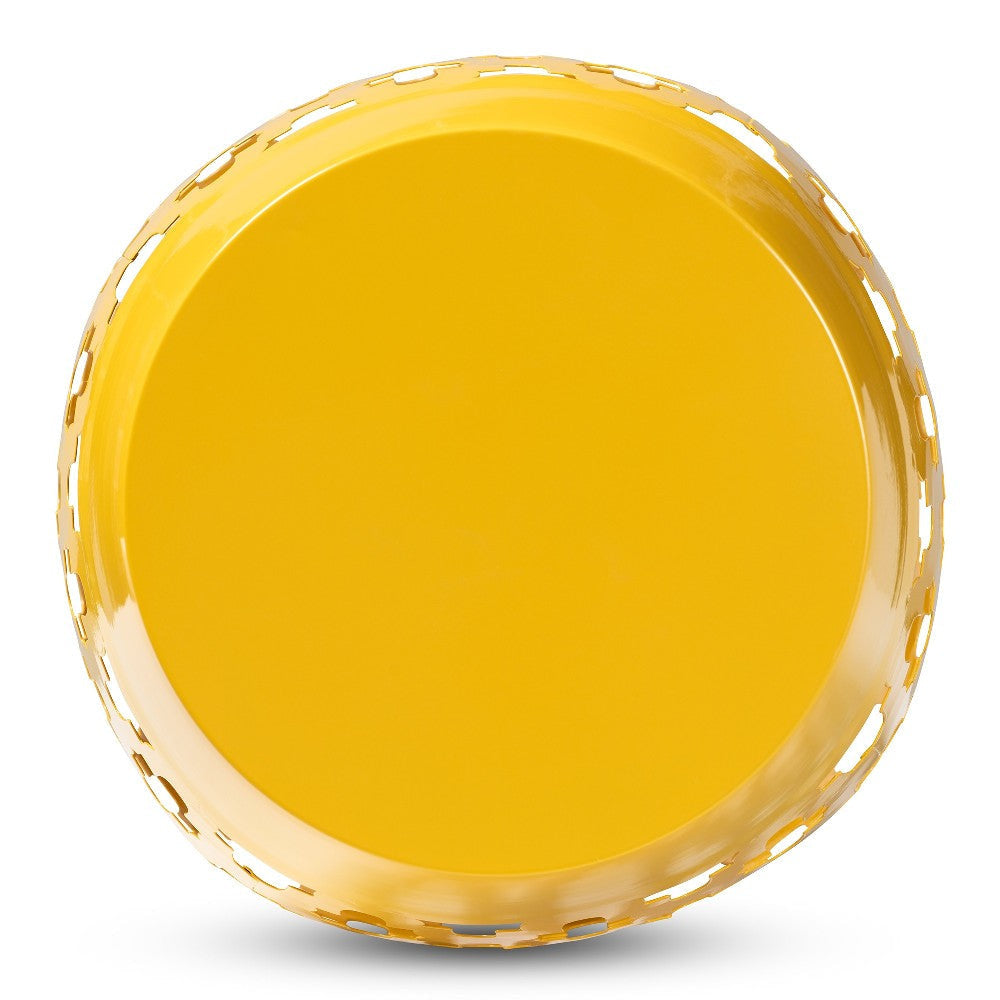 Baxton Studio Branson Modern and Contemporary Yellow Finished Metal Outdoor Side Table