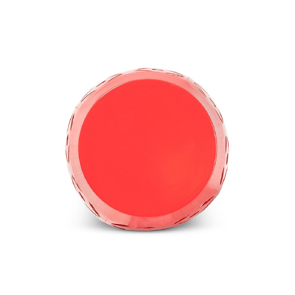 Baxton Studio Hallie Modern and Contemporary Red Finished Metal Outdoor Side Table WHI-H01-101371-Red-Metal-Side-Table