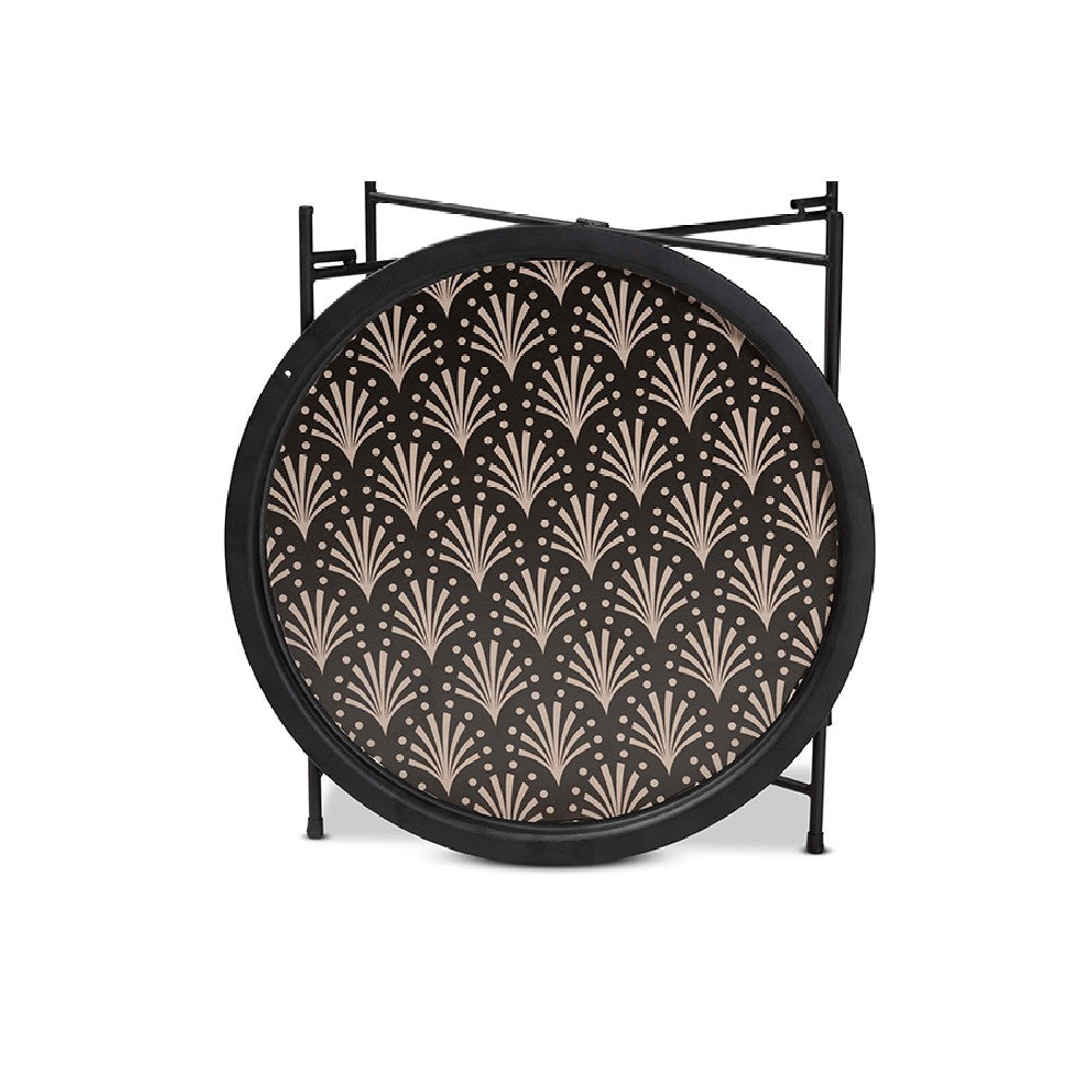 Baxton Studio Ivana Modern and Contemporary Black Finished Metal Plant Stand WHI-H01-102573-Metal-Plant-Stand