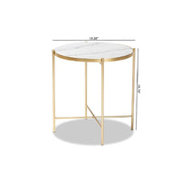 Marble White, Gold