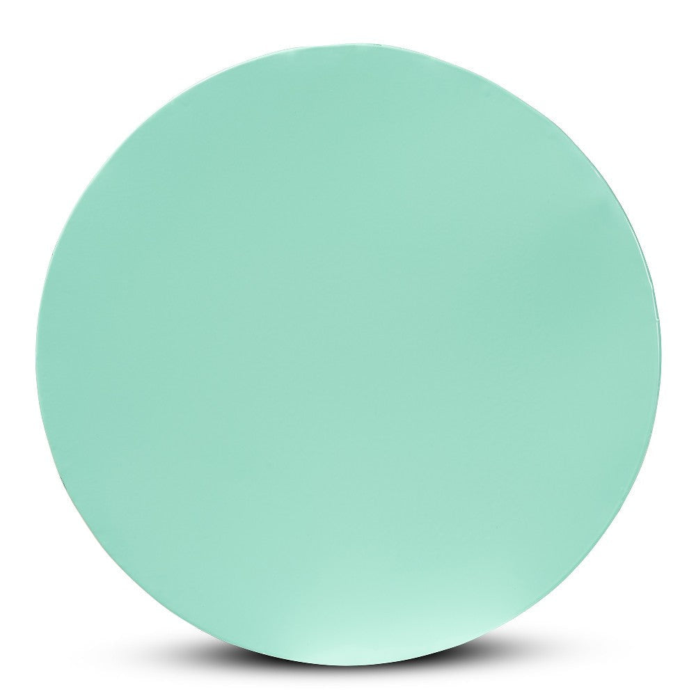 Baxton Studio Jamila Modern and Contemporary Aqua Finished metal Outdoor Side Table WHI-H01-104258-Aqua-Metal-Side-Table