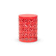 Baxton Studio Jamila Modern and Contemporary Red Finished metal Outdoor Side Table WHI-H01-104258-Red-Metal-Side-Table