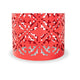 Baxton Studio Jamila Modern and Contemporary Red Finished metal Outdoor Side Table WHI-H01-104258-Red-Metal-Side-Table