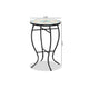 Baxton Studio Gaenor Modern and Contemporary Black Metal and Multi-Colored Ceramic Tile Plant Stand