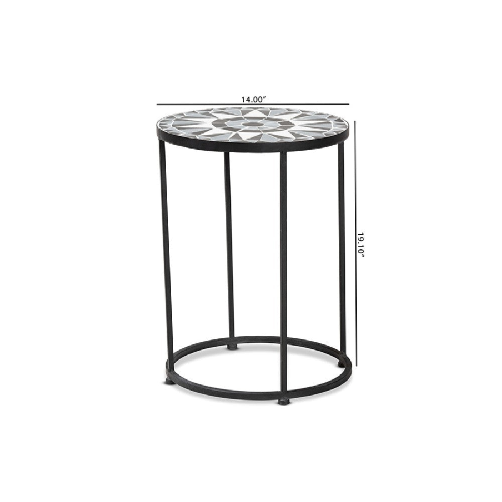 Buy Kaden Multi-Colored Glass Outdoor Table | Free Shipping – Casagear