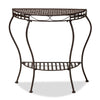 Baxton Studio Laraine Modern and Contemporary Brown Metal Outdoor Console Table WHI-H01-99057A-Metal-Console-Table
