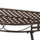Baxton Studio Laraine Modern and Contemporary Brown Metal Outdoor Console Table WHI-H01-99057A-Metal-Console-Table