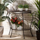 Baxton Studio Laraine Modern and Contemporary Brown Metal Outdoor Console Table WHI-H01-99057A-Metal-Console-Table