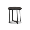 Baxton Studio Sadiya Modern Industrial Black Finished Metal Outdoor Side Table WHI-H01-99169-Metal-Small-Side-Table