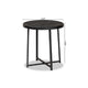 Baxton Studio Sadiya Modern Industrial Black Finished Metal Outdoor Side Table