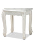 Baxton Studio Sophia Classic and Traditional French White Finished Wood 2-Drawer End Table WHI-HL7A-A110-2-DW-ET