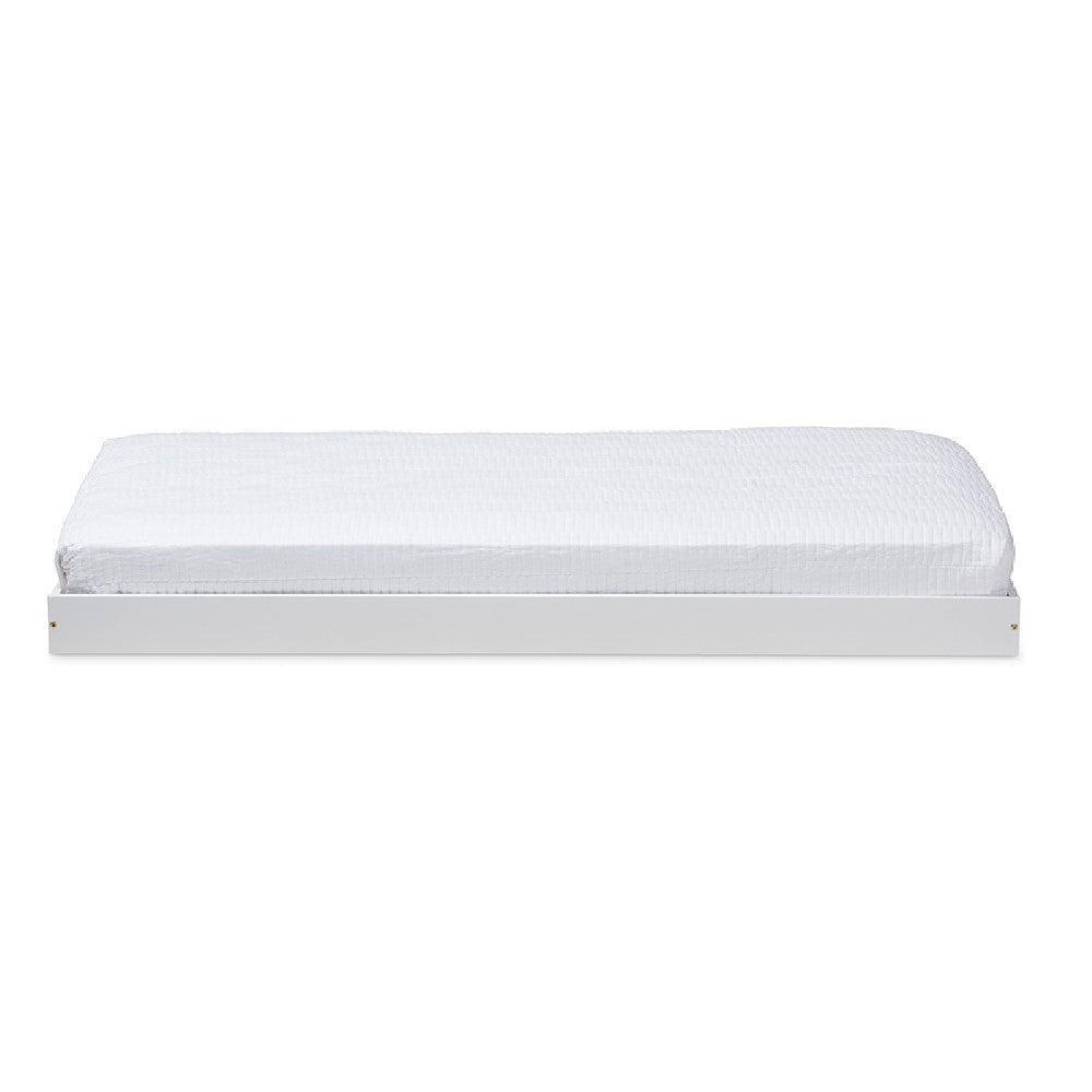 Baxton Studio Payton Modern and Contemporary White-Finished Twin Trundle