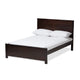 Baxton Studio Catalina Modern Classic Mission Style Dark Brown-Finished Wood Full Platform Bed