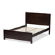 Baxton Studio Catalina Modern Classic Mission Style Dark Brown-Finished Wood Full Platform Bed