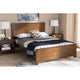 Baxton Studio Catalina Modern Classic Mission Style Brown-Finished Wood Full Platform Bed