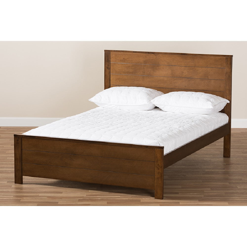 Baxton Studio Catalina Modern Classic Mission Style Brown-Finished Wood Full Platform Bed