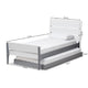 Baxton Studio Nereida Modern Classic Mission Style White and Grey-Finished Wood Twin Platform Bed WHI-HT1703-White-Grey-Twin-TRDL
