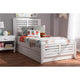 Baxton Studio Sedona Modern Classic Mission Style White-Finished Wood Twin Platform Bed with Trundle WHI-HT1704-White-Twin-TRDL