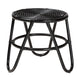 bali & pari Pertessa Modern Bohemian Black Finished Rattan End Table WHI-Harper-Black-Rattan-ET