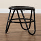 bali & pari Pertessa Modern Bohemian Black Finished Rattan End Table WHI-Harper-Black-Rattan-ET