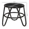 bali & pari Pertessa Modern Bohemian Black Finished Rattan End Table