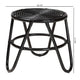 bali & pari Pertessa Modern Bohemian Black Finished Rattan End Table