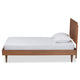 Baxton Studio Hiro Mid-Century Modern Walnut Brown Finished Wood Twin Size Platform Bed WHI-Hiro-Ash-Walnut-Twin