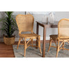 bali & pari Irene Modern Bohemian Natural Rattan Dining Chair WHI-Irene-Rattan-DC