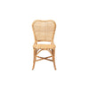 bali & pari Irene Modern Bohemian Natural Rattan Dining Chair WHI-Irene-Rattan-DC