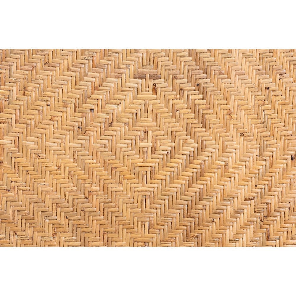 bali & pari Irene Modern Bohemian Natural Rattan Dining Chair