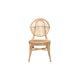 bali & pari Iris Modern Bohemian Natural Brown Rattan Dining Chair WHI-Iris-Rattan-DC