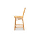 bali & pari Ivora Modern Bohemian Natural Brown Rattan Counter Stool WHI-Ivora-Rattan-CS