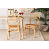 bali & pari Ivora Modern Bohemian Natural Brown Rattan 2-Piece Dining Chair Set WHI-Ivora-Rattan-DC