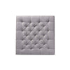 Baxton Studio Kelly Modern and Rustic Grey Linen Fabric Upholstered and Greywashed Wood Cocktail Ottoman