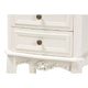 Baxton Studio Darla Classic and Traditional French White and Cherry Brown Finished Wood 2-Drawer End Table WHI-JY-132041-2DW-ET
