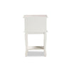 Baxton Studio Amalie Antique French Country Cottage Two-Tone White and Oak Finished 2-Drawer Wood End Table WHI-JY17B088-White-ET