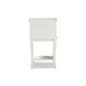 Baxton Studio Amalie Antique French Country Cottage Two-Tone White and Oak Finished 2-Drawer Wood End Table WHI-JY17B088-White-ET
