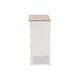 Baxton Studio Amalie Antique French Country Cottage Two-Tone White and Oak Finished 4-Drawer Accent Storage Cabinet