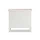 Baxton Studio Amalie Antique French Country Cottage Two-Tone White and Oak Finished 4-Drawer Accent Storage Cabinet