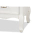 Baxton Studio Amalie Antique French Country Cottage Two-Tone White and Oak Finished 4-Drawer Accent Storage Cabinet